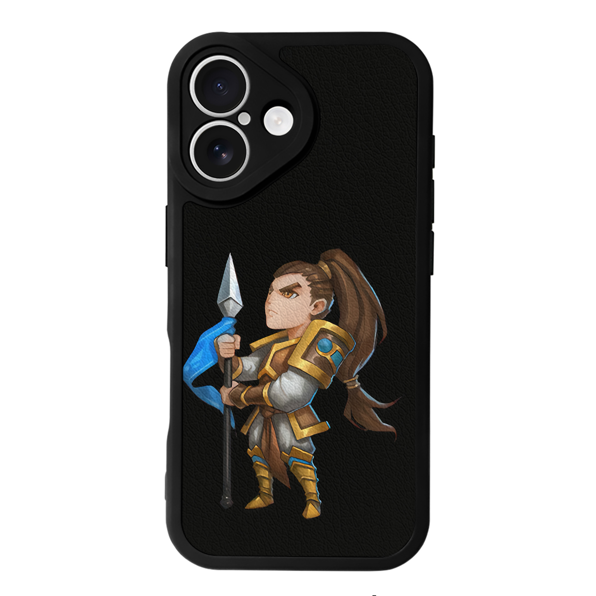 （画像用） リーグ・オブ・レジェンド League of Legends LOL 【iPhone 16シリーズ対応】シリコンスマホケース（レザー調） 材質：シリコン